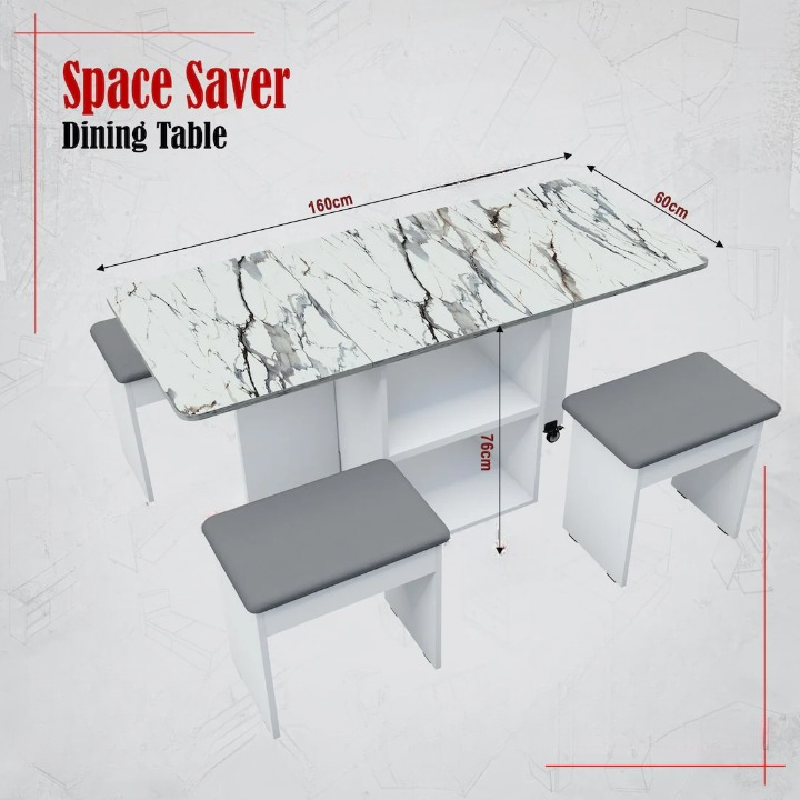 NestFold 4-Seater Compact Dining