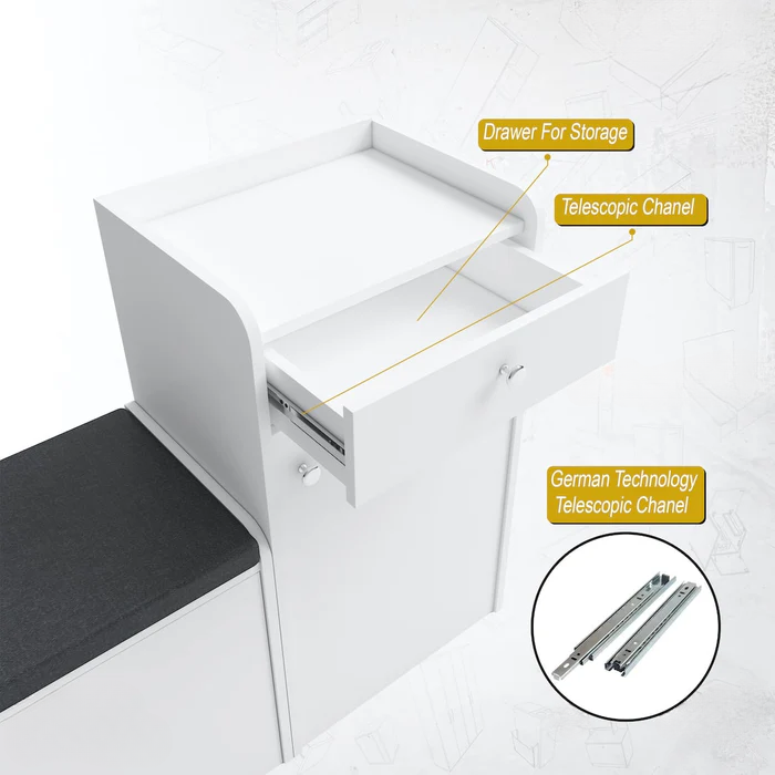 ComfyStore 20-Pair Shoe Cabinet