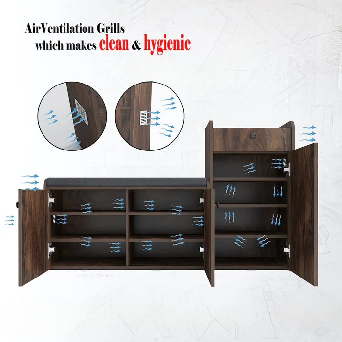 ComfyStore 20-Pair Shoe Cabinet