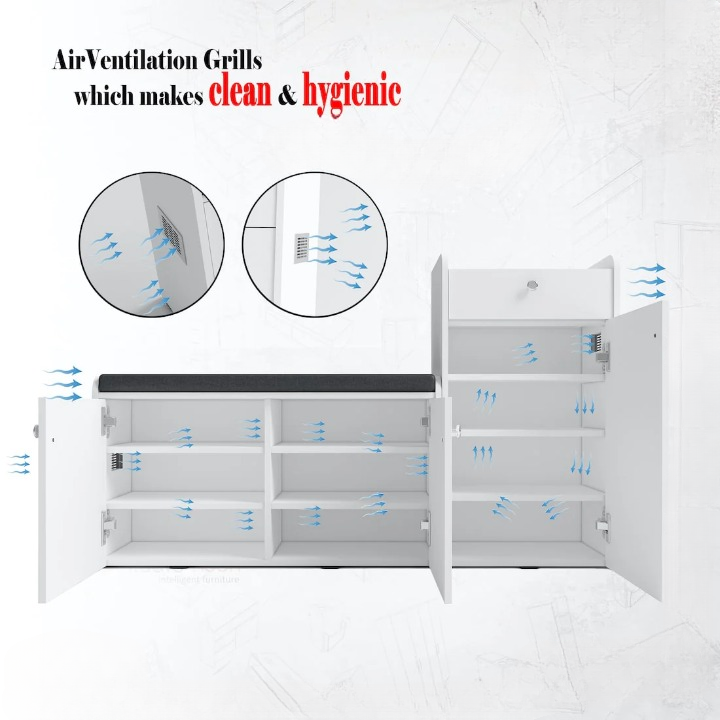 ComfyStore 20-Pair Shoe Cabinet