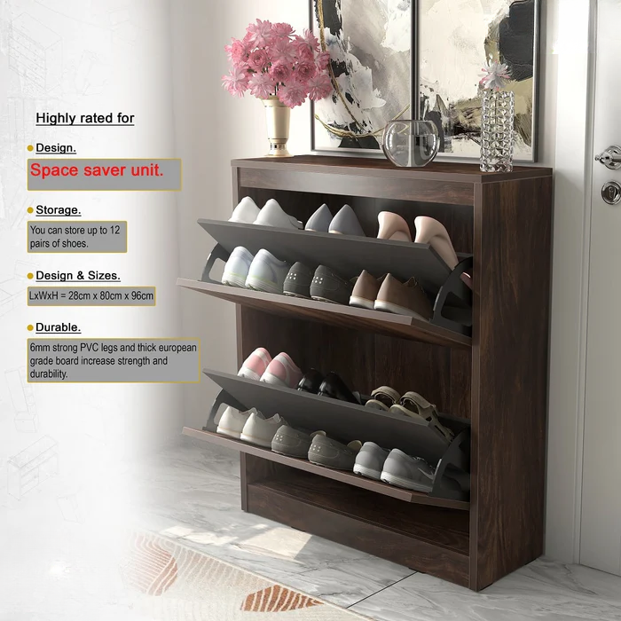 SwiftStack 12-Pair Tilt-Out Shoe Rack