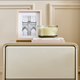 Home Centre Greige Bedside Table with Drawers