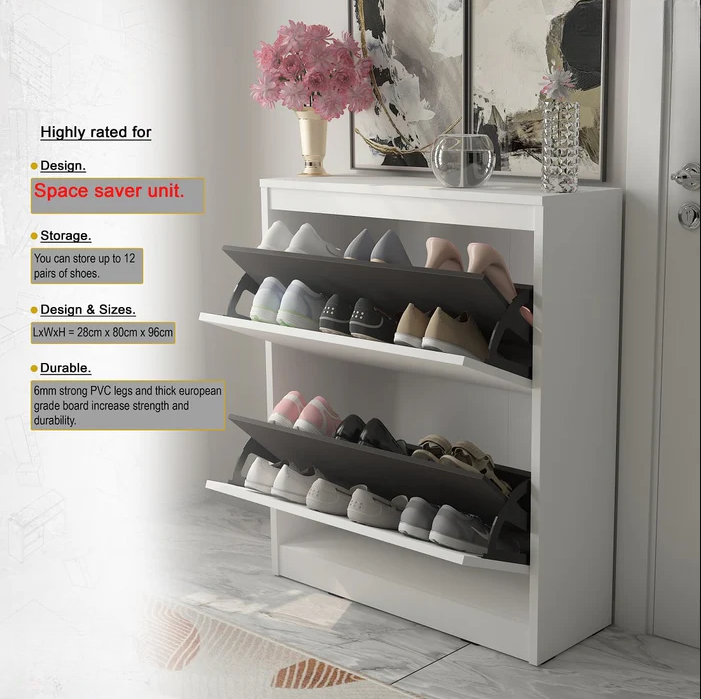 SwiftStack 12-Pair Tilt-Out Shoe Rack