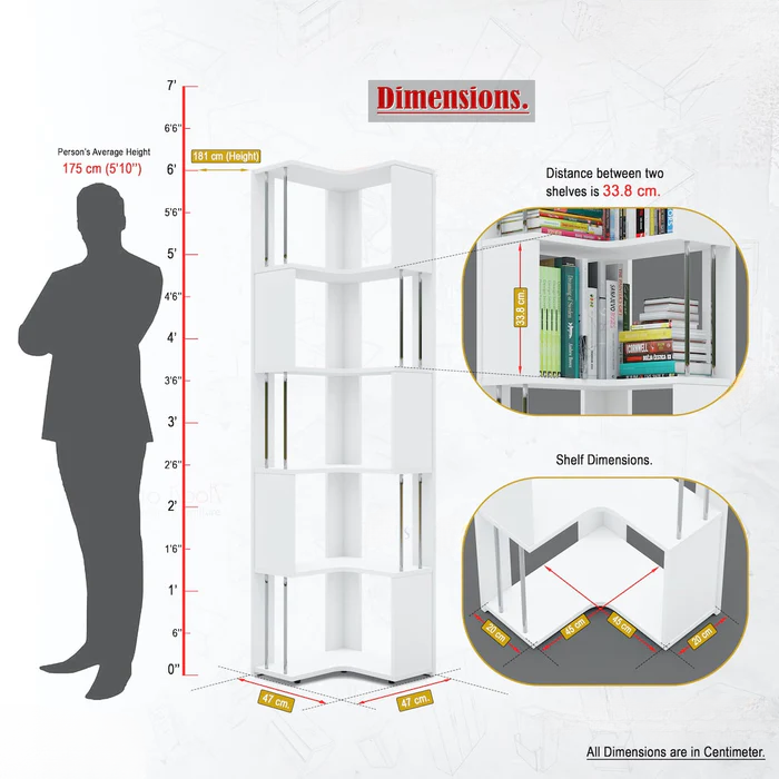 EdgeMax Corner Bookshelf