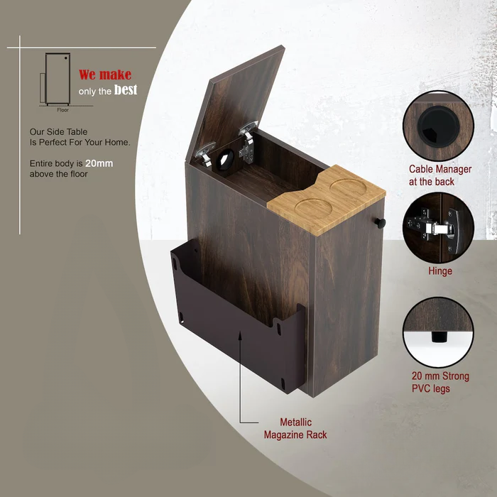 LuxeMate Sofa Side & End Table